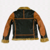 Mens Vintage B3 Bomber Jacket With Shearling back.
