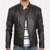 Tony’s-Black-Leather-Biker-Jacket-front-open