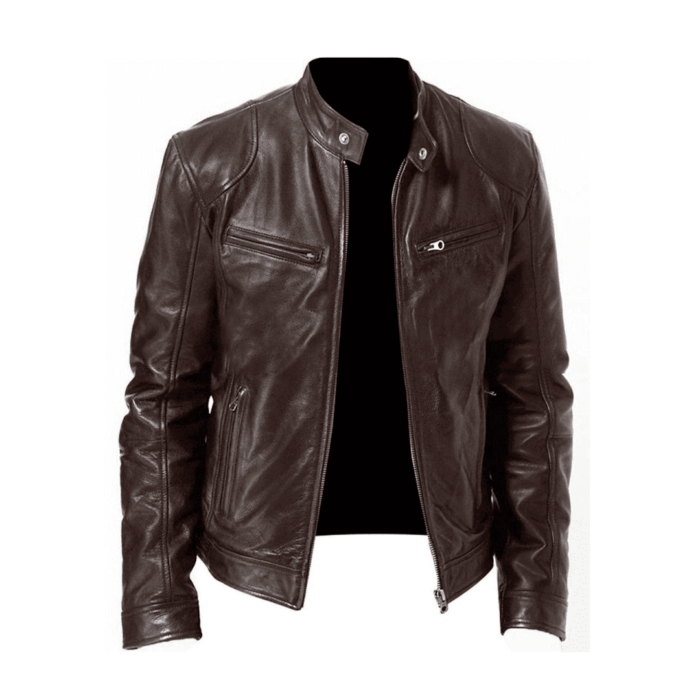 Stellar20Brown20Leather20Riding20Jacket20Mens20With20Multiple20Pockets20Front