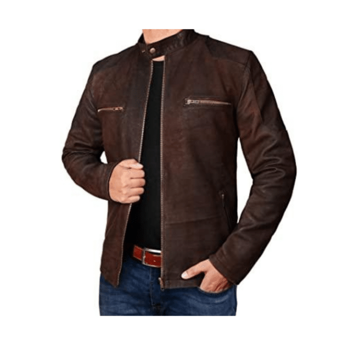 Steves20Brown20Suede20Leather20Motorcycle20Jacket20Mens20Front20Open