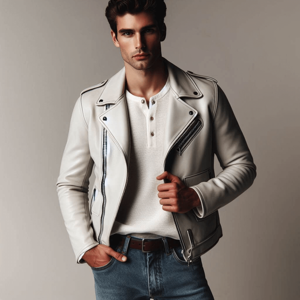 white leather jacket 1