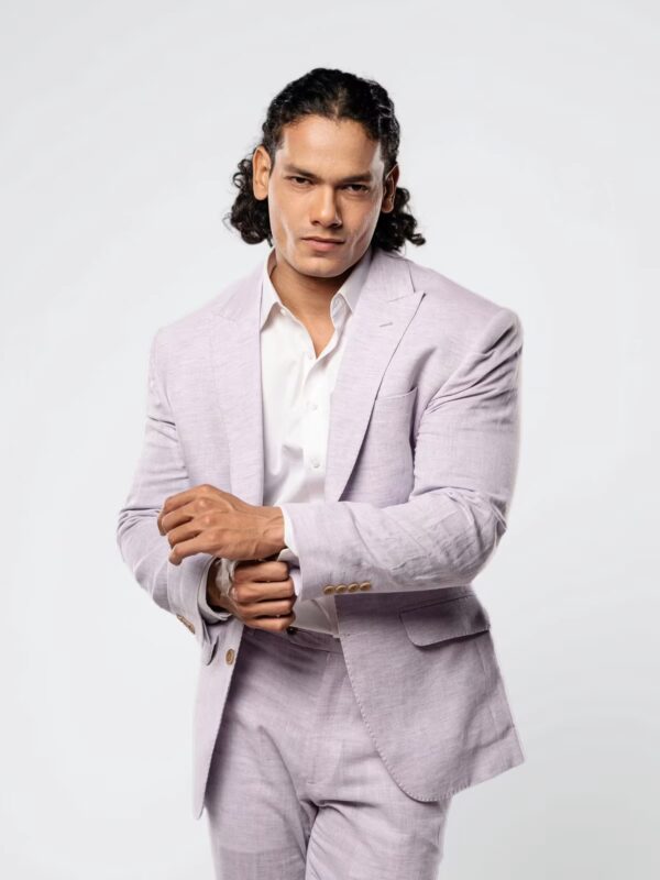 Cavendish Two Piece Lavender Pure Linen Suit