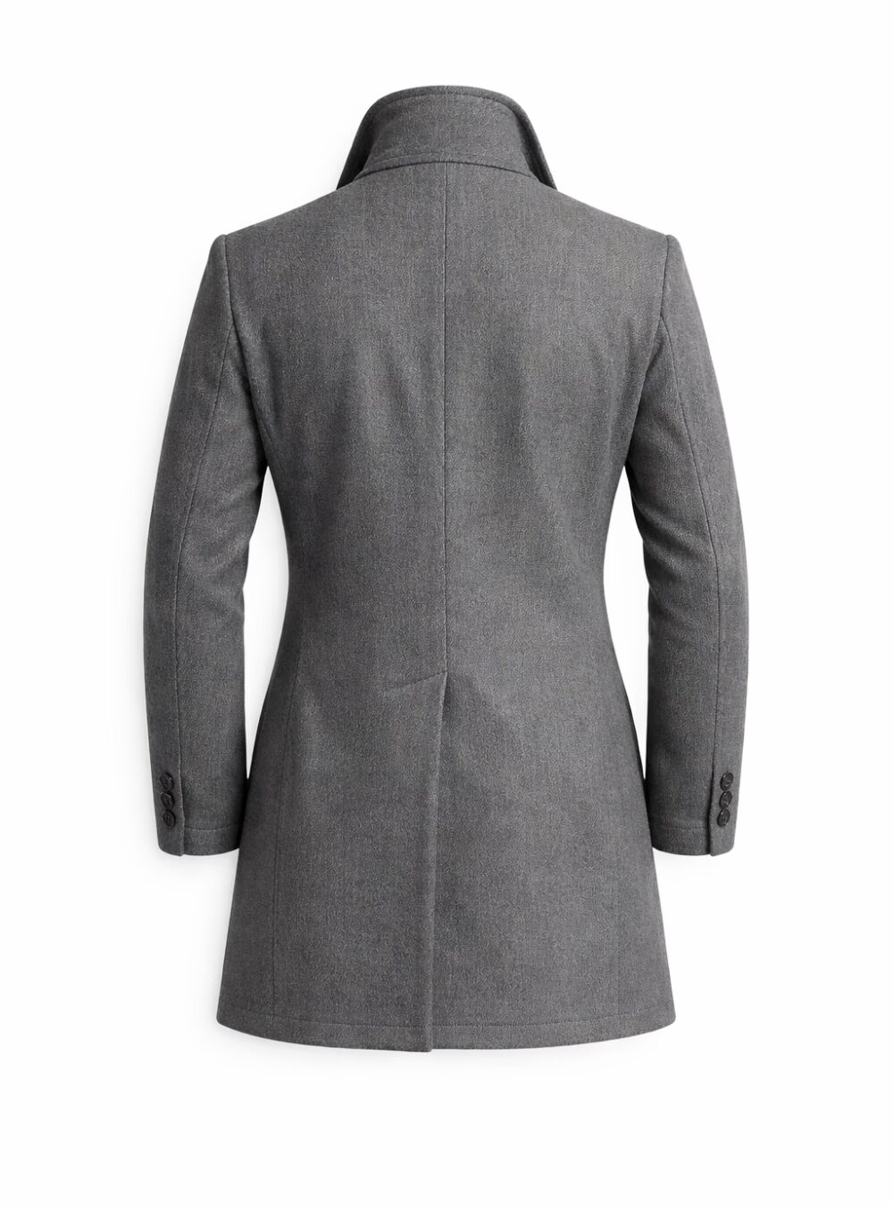 Carrington Grey Wool Peacoat_Back Manequin_result