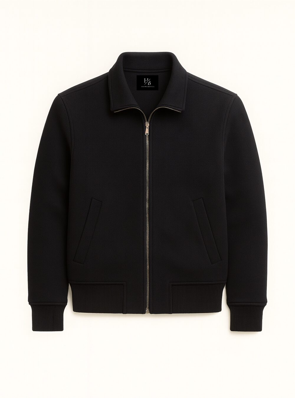 WOOL HARRINGTON NAVY 1 2025 FRONT LAYFLAT IMAGE_RESULT