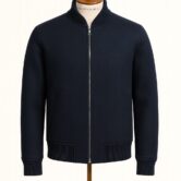 WOOL HARRINGTON NAVY 5 2025 FRONT MANNEQUIN IMAGE_RESULT